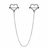 Best reviews of 🤩 Silvertone Heart Chain Nipple Shields - 14 Gauge ⭐ -Playboy Shop 03984796 a