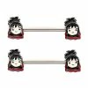 Best deal 🎁 Lydia Nipple Barbells 14 Gauge - Beetlejuice 🤩