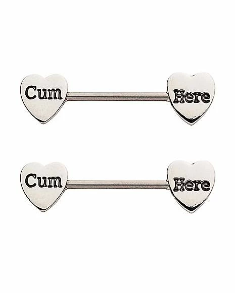 Discount 𧨠Cum Here Nipple Barbells - 14 Gauge π₯ 4 Discount 𧨠Cum Here Nipple Barbells - 14 Gauge π₯ - Image 3