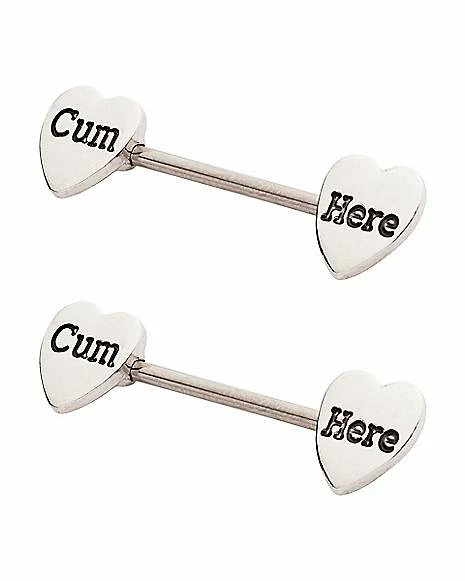 Discount 𧨠Cum Here Nipple Barbells - 14 Gauge π₯ 5 Discount 𧨠Cum Here Nipple Barbells - 14 Gauge π₯ - Image 4