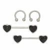 Best reviews of β Multi-Pack Black Glitter Heart Horseshoe Rings and Barbells 2 Pair - 14 Gauge π 1 Best reviews of β Multi-Pack Black Glitter Heart Horseshoe Rings and Barbells 2 Pair - 14 Gauge π -Playboy Shop 03984929 a