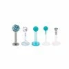 Cheap π Multi-Pack Pave Glitter CZ Teal Labret Lip Rings 5 Pack - 16 Gauge 𧨠1 Cheap π Multi-Pack Pave Glitter CZ Teal Labret Lip Rings 5 Pack - 16 Gauge 𧨠-Playboy Shop 03985082 a