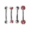 Cheap 🧨 Multi-Pack Red Pave CZ Curved Barbells 4 Pack - 16 Gauge ✔️ -Playboy Shop 03985280 a