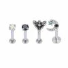 Discount π― Multi-Pack CZ Moth Moon and Star Labret Lip Rings 4 Pack - 16 Gauge π 2 Discount π― Multi-Pack CZ Moth Moon and Star Labret Lip Rings 4 Pack - 16 Gauge π -Playboy Shop 03985439 a