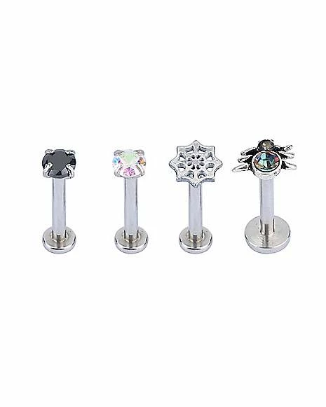 Coupon π₯ Multi-Pack CZ Spider and Web Labret Lip Rings 4 Pack - 16 Gauge βοΈ 3 Coupon π₯ Multi-Pack CZ Spider and Web Labret Lip Rings 4 Pack - 16 Gauge βοΈ