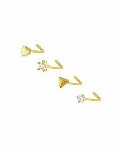 Wholesale 🧨 Multi-Pack L-Bend Nose Rings 4 Pack - 20 Gauge ⭐ -Playboy Shop 03985546 b