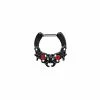 Discount 👍 Red CZ Black Spider Web Clicker Septum Ring - 16 Gauge 😍 -Playboy Shop 03985603 a