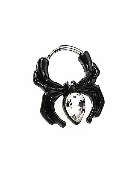 Top 10 π CZ Spider Septum Ring - 16 Gauge π 5 Top 10 π CZ Spider Septum Ring - 16 Gauge π - Image 3
