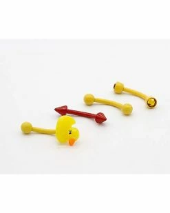 Best reviews of 𧨠Multi-Pack Rubber Ducky Curved Barbells 4 Pack - 16 Gauge β€οΈ