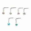 Best Pirce π Multi-Pack CZ Pink and Blue Gem L-Bend Nose Rings 6 Pack - 20 Gauge π€© 2 Best Pirce π Multi-Pack CZ Pink and Blue Gem L-Bend Nose Rings 6 Pack - 20 Gauge π€© -Playboy Shop 03985827 a