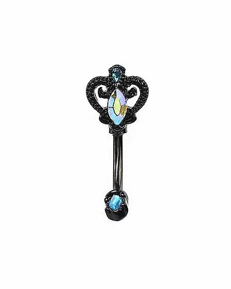 Best Sale β CZ Black Ornate Key Reverse Belly Ring - 14 Gauge π₯° 3 Best Sale β CZ Black Ornate Key Reverse Belly Ring - 14 Gauge π₯°