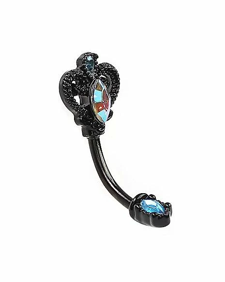 Best Sale β CZ Black Ornate Key Reverse Belly Ring - 14 Gauge π₯° 5 Best Sale β CZ Black Ornate Key Reverse Belly Ring - 14 Gauge π₯° - Image 3