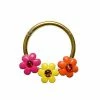 Discount 🎁 CZ Multi-Color Flower Septum Ring - 16 Gauge 😍 -Playboy Shop 03986205 a