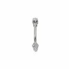 Budget 💯 Antique Style Silver Skull Head Belly Ring - 14 Gauge 👏 1 Budget 💯 Antique Style Silver Skull Head Belly Ring - 14 Gauge 👏 -Playboy Shop 03986619 a
