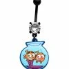 Best Pirce ❤️ CZ Cosmo and Wanda Dangle Belly Ring 14 Gauge - The Fairly OddParents ⌛ -Playboy Shop 03986742 a