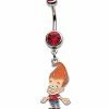 Best Pirce 😍 CZ Jimmy Neutron Dangle Belly Ring 14 Gauge - The Adventures of Jimmy Neutron: Boy Genius ✨ -Playboy Shop 03986809 a