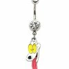 Best reviews of 🔔 CZ Spunky Dangle Belly Ring 14 Gauge - Rocko's Modern Life 😉