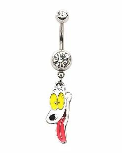 Best reviews of 🔔 CZ Spunky Dangle Belly Ring 14 Gauge - Rocko's Modern Life 😉