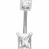Coupon π CZ Double Square Gem Titanium Belly Ring - 14 Gauge β¨ 2 Coupon π CZ Double Square Gem Titanium Belly Ring - 14 Gauge β¨ -Playboy Shop 03987518 a