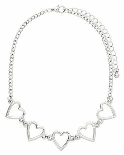 Flash Sale 😉 Multi-Row Heart Chain Choker Necklace ⌛ -Playboy Shop 03987674 c