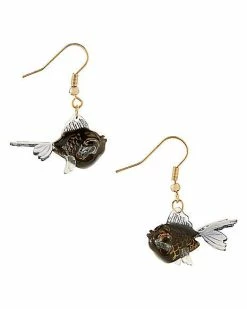 Discount 🎁 Black Goldfish Dangle Earrings 🔔