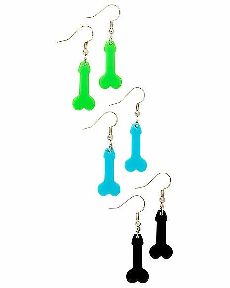 Promo π₯ Multi-Pack Penis Dangle Earrings - 3 Pair π 3 Promo π₯ Multi-Pack Penis Dangle Earrings - 3 Pair π