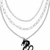 Best deal β€οΈ Triple Row Lucite Dragon Chain Necklace π 1 Best deal β€οΈ Triple Row Lucite Dragon Chain Necklace π -Playboy Shop 03988078 a