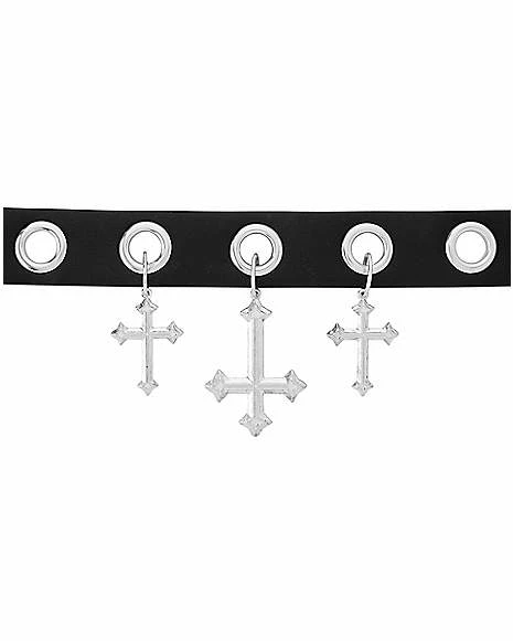 Brand new π₯° Upside Down Cross Choker Necklace π€© 3 Brand new π₯° Upside Down Cross Choker Necklace π€©