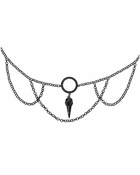 New π Raven Head Chain Choker Necklace β¨ 3 New π Raven Head Chain Choker Necklace β¨