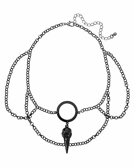 New π Raven Head Chain Choker Necklace β¨ 4 New π Raven Head Chain Choker Necklace β¨ - Image 2