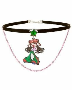 Budget 🧨 Jade Fabric Choker Necklace - Bratz 🥰