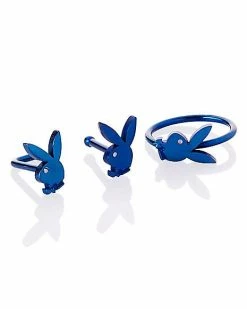 Buy 🔥 Multi-Pack Blue Playboy Bunny Nose Rings 3 Pack - 20 Gauge ✨