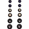 Hot Sale 🔔 Multi-Pack Playboy Bunny Black and Pink Plugs - 6 Pair 😍 -Playboy Shop 03989555 a