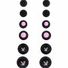 Promo 🔔 Multi-Pack Playboy Bunny Black and Purple Plugs - 6 Pair 🔥 -Playboy Shop 03989563 a