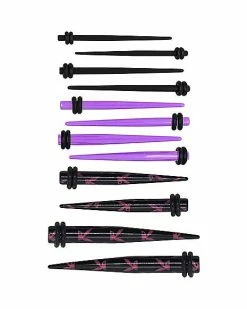 Budget 👍 Multi-Pack Playboy Bunny Black and Purple Tapers - 6 Pair 🌟