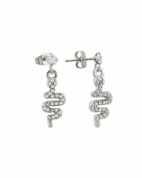 Best deal π CZ Snake Stud Dangle Earrings π― 3 Best deal π CZ Snake Stud Dangle Earrings π―