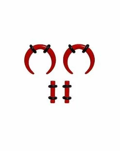 Budget 🥰 Multi-Pack Acrylic Red Pinchers and Plugs - 2 Pairs ⌛