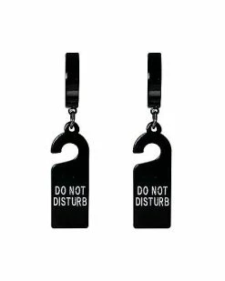 Best deal 🎁 Do Not Disturb Huggie Dangle Earrings - 18 Gauge 👍