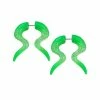 Best deal 💯 Green Glitter Fake Spiral Tapers - 18 Gauge ❤️