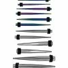 Discount π― Multi-Pack Anodized Silver and Rainbow Tapers 6 Pairs - 4 - 14 Gauge π 1 Discount π― Multi-Pack Anodized Silver and Rainbow Tapers 6 Pairs - 4 - 14 Gauge π -Playboy Shop 03996204 a
