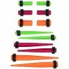 Budget π Green Pink and Orange Plugs and Tapers - 6 Pair π 2 Budget π Green Pink and Orange Plugs and Tapers - 6 Pair π -Playboy Shop 03996220 a