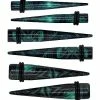 Best deal π Multi-Pack Black and Green Swirl Tapers - 3 Pair π 2 Best deal π Multi-Pack Black and Green Swirl Tapers - 3 Pair π -Playboy Shop 03996246 a