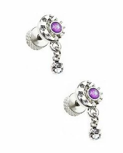 Top 10 π CZ Faux Sun and Moon Dangle Plugs - 18 Gauge π 8 Top 10 π CZ Faux Sun and Moon Dangle Plugs - 18 Gauge π -Playboy Shop 03996758 c