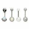 Coupon π Multi-Pack Opal-Effect Skull and Hand Belly Rings 4 Pack - 14 Gauge π 1 Coupon π Multi-Pack Opal-Effect Skull and Hand Belly Rings 4 Pack - 14 Gauge π -Playboy Shop 03996840 a