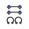 Budget β€οΈ Multi-Pack CZ Purple Mushroom Horseshoe Rings and Nipple Barbells 2 Pair - 14 Gauge π₯° 2 Budget β€οΈ Multi-Pack CZ Purple Mushroom Horseshoe Rings and Nipple Barbells 2 Pair - 14 Gauge π₯° -Playboy Shop 03999240 a