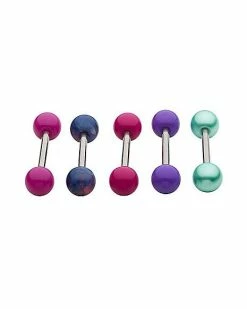 Deals 🔥 Multi-Pack Multi-Color Bright Barbells 5 Pack - 14 Gauge ✔️