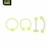 Cheap π Multi-Pack Glow in the Dark Horseshoe and Captive Bead Rings and Curved Barbell and Labret Lip Ring 4 Pack - 16 Gauge β 1 Cheap π Multi-Pack Glow in the Dark Horseshoe and Captive Bead Rings and Curved Barbell and Labret Lip Ring 4 Pack - 16 Gauge β -Playboy Shop 04100426 a