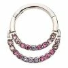 Brand new 👍 CZ Pink Hinge Septum Ring - 16 Gauge ✨