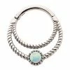 Top 10 😀 Opal-Effect Septum Ring - 16 Gauge 🔔 -Playboy Shop 04100632 a
