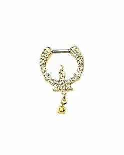 Best deal π CZ Weed Leaf Dangle Clicker Septum Ring - 16 Gauge π 9 Best deal π CZ Weed Leaf Dangle Clicker Septum Ring - 16 Gauge π -Playboy Shop 04101739 d